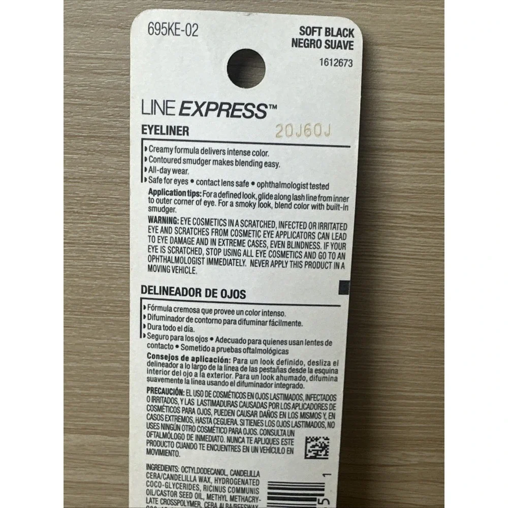 NEW Maybelline Line Express Wood Pencil Liner 902 Soft Black